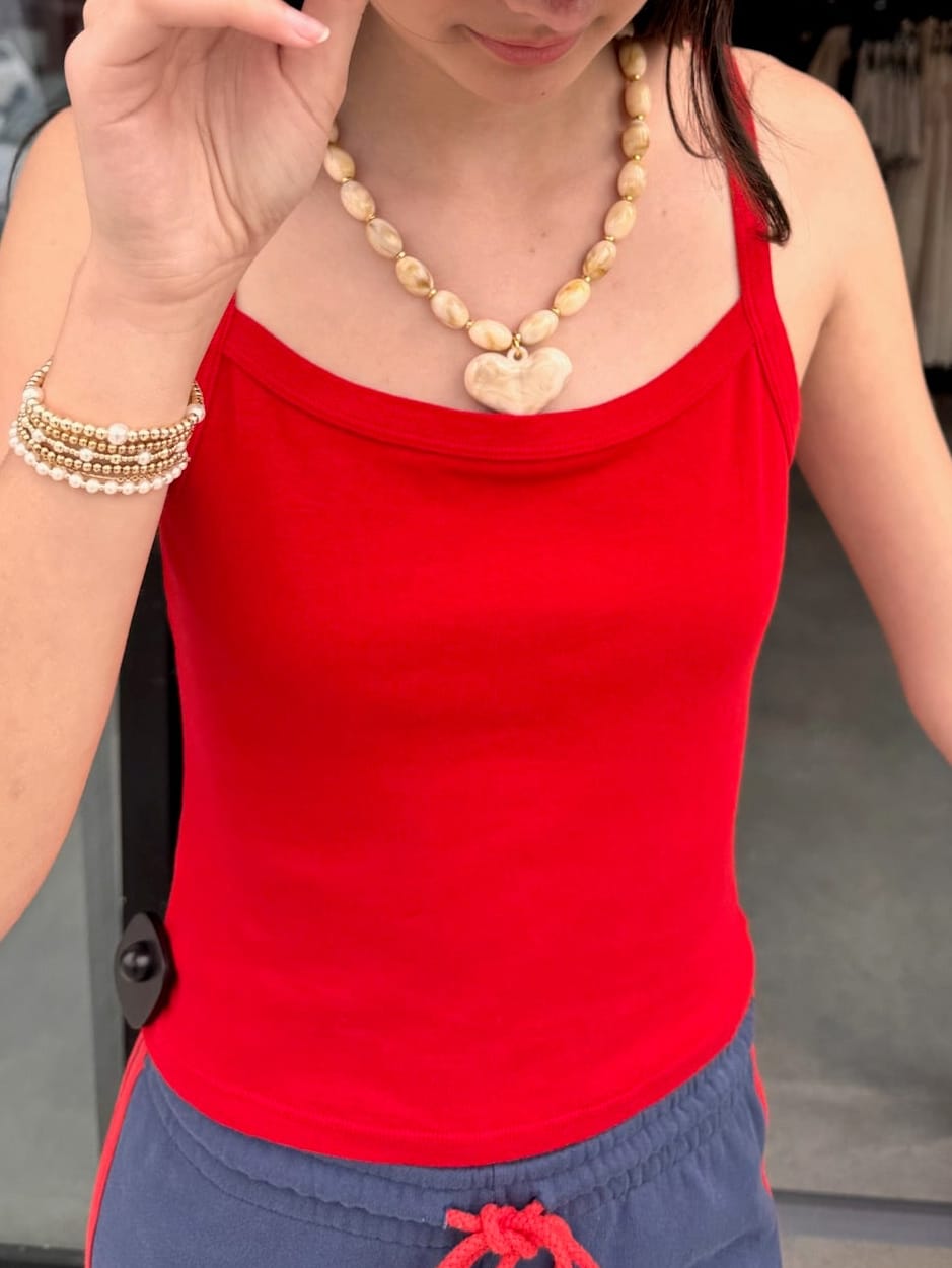 90's Tank- Fire Red