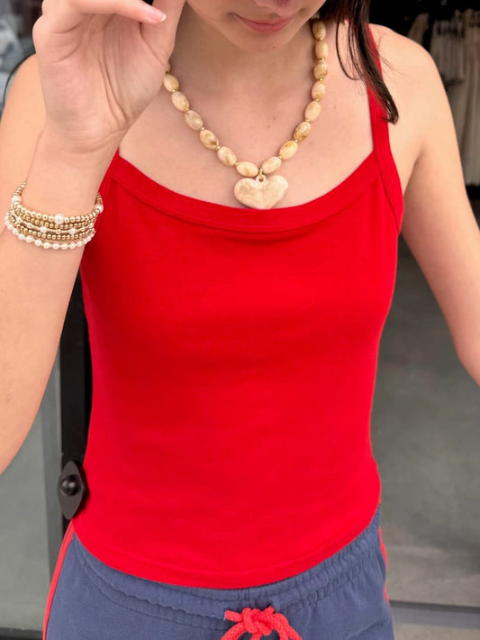 90's Tank- Fire Red