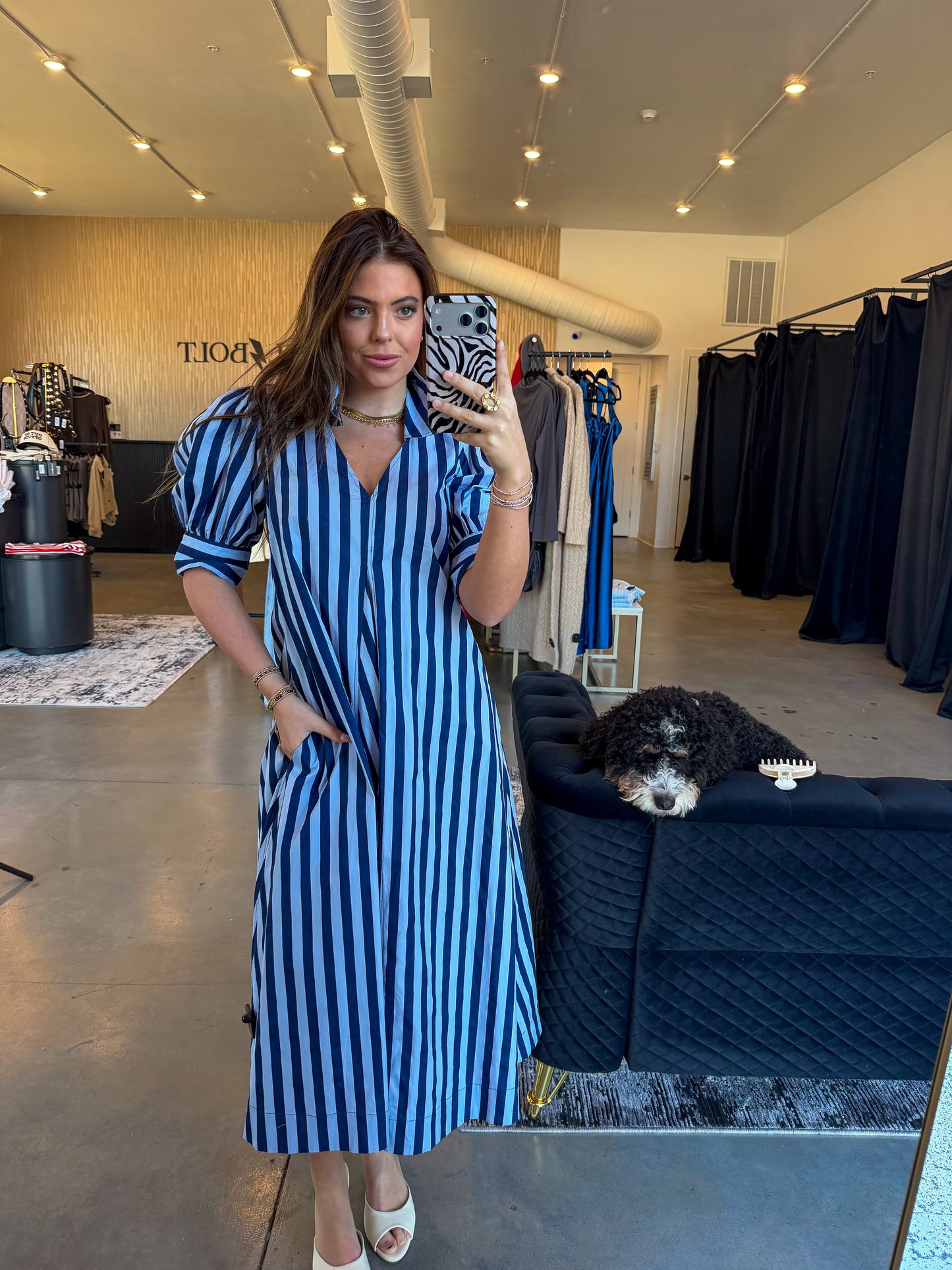 Poplin Maxi Dress