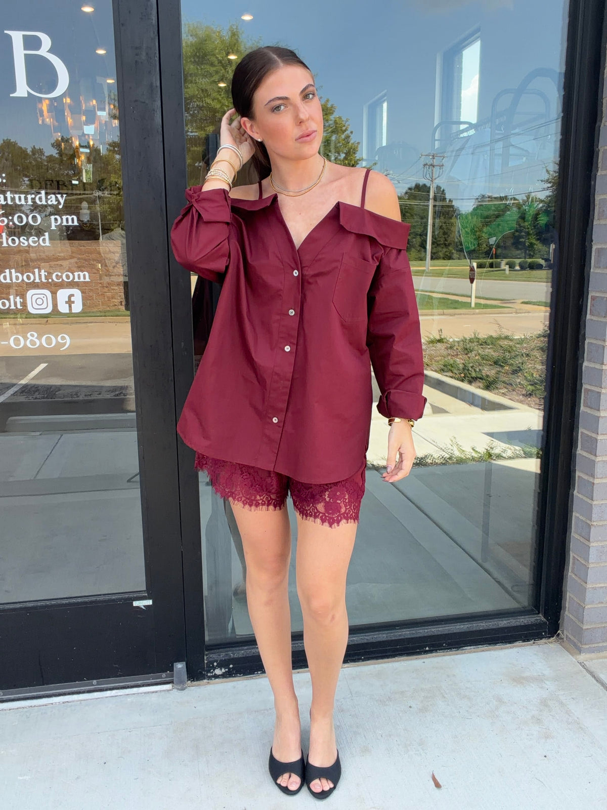 Cherry Lace Short
