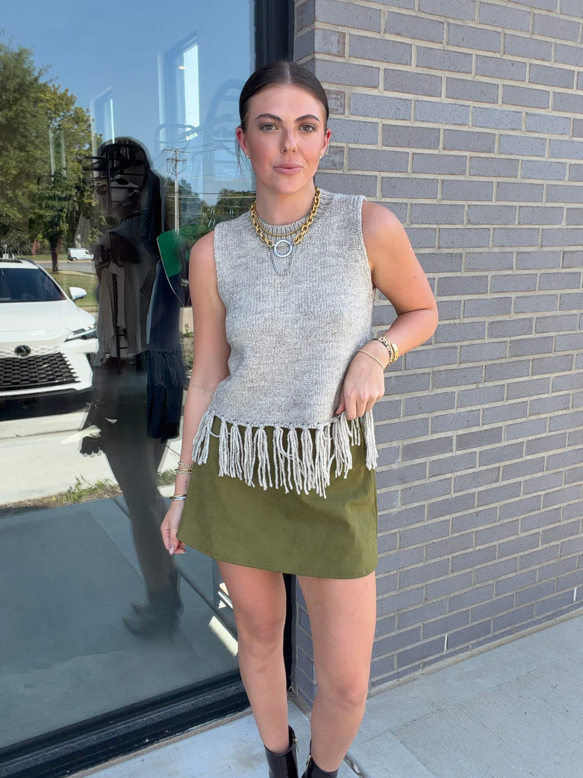 Fringe Sweater Vest