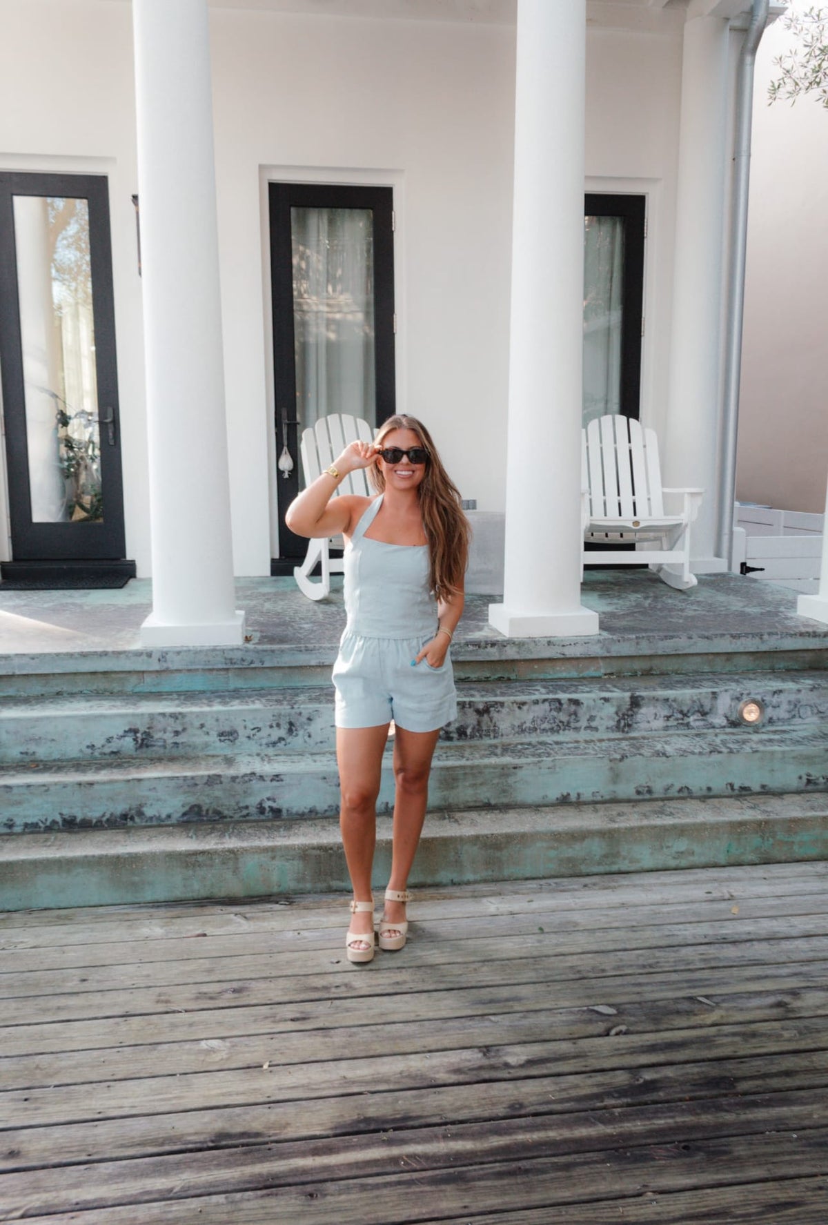 Postiano Linen Halter Top