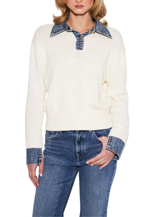 Oxford Denim Sweater