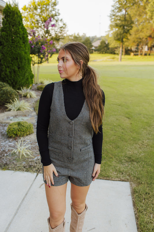 Outta Here Officer Buttons Romper