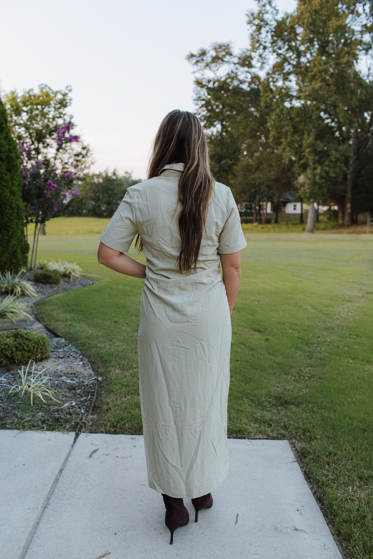 Edith Button Up Shirt Dress