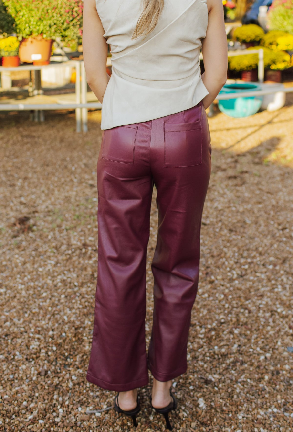 Night Vision Faux Leather Pants