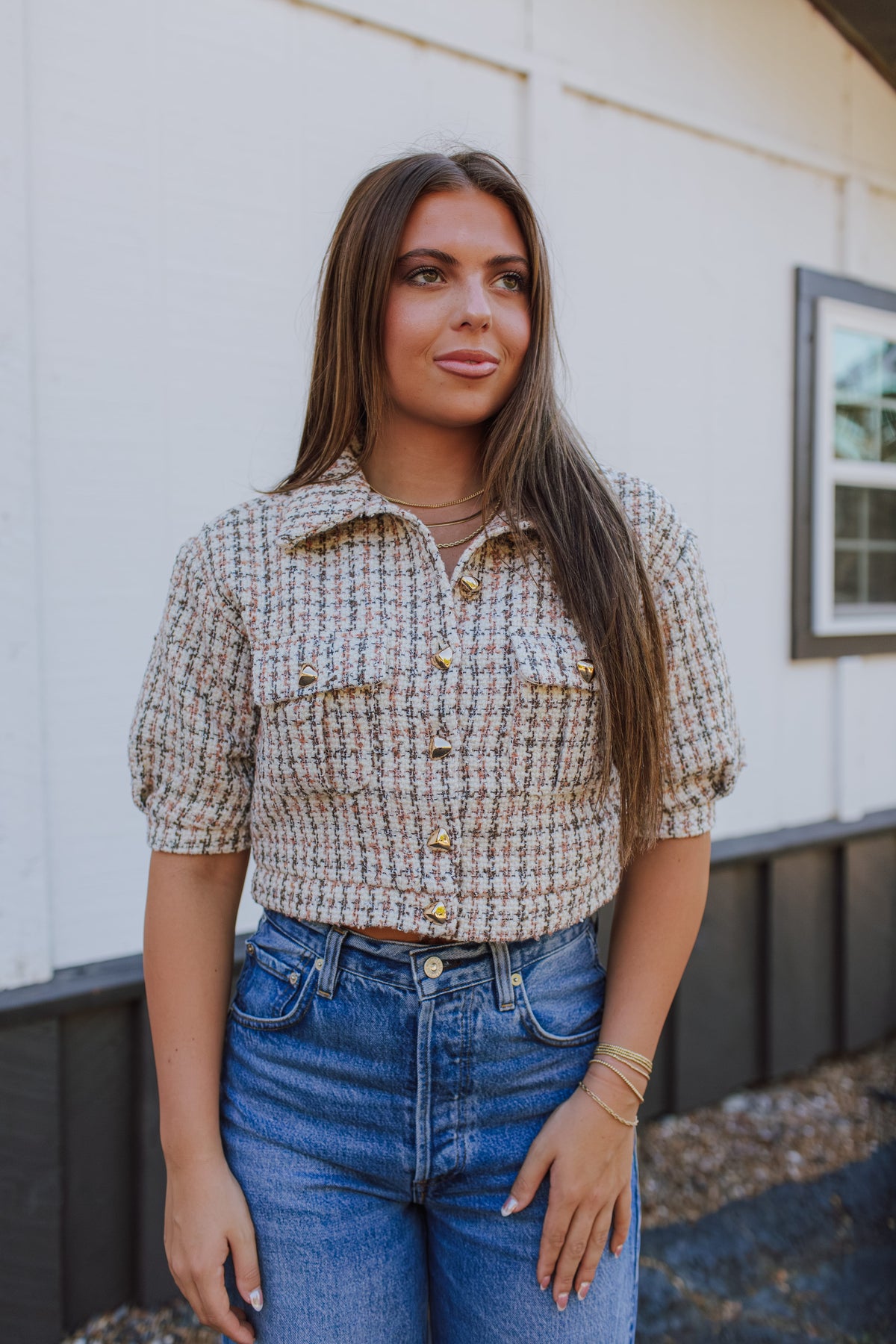 Chloe Houndstooth Sweater