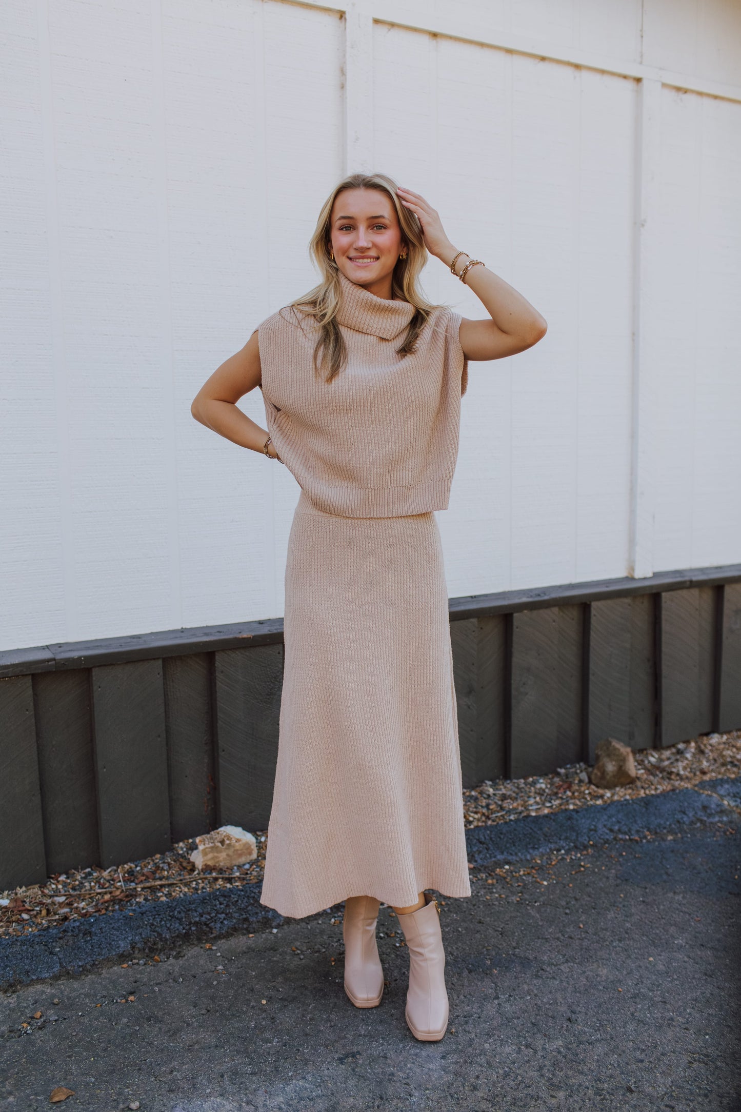 Crosby Ribbed Turtleneck Vest