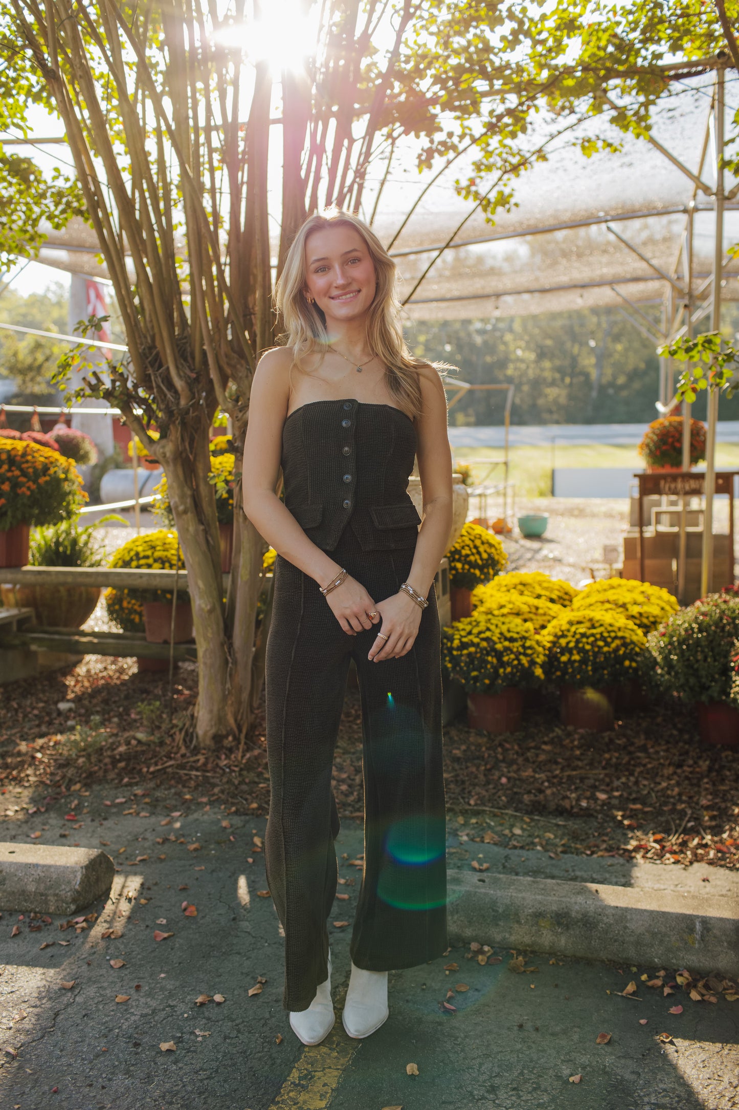 Tube Vest Wideleg Jumpsuit