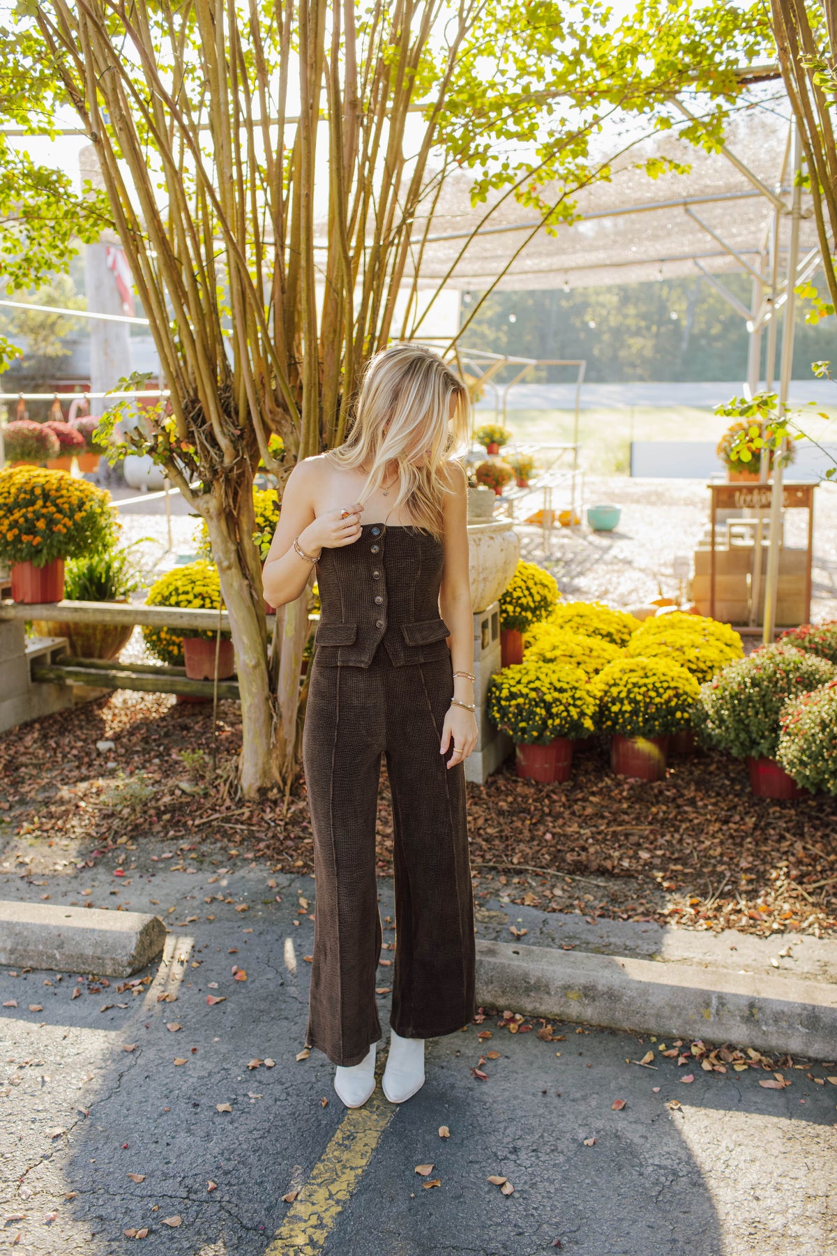 Tube Vest Wideleg Jumpsuit
