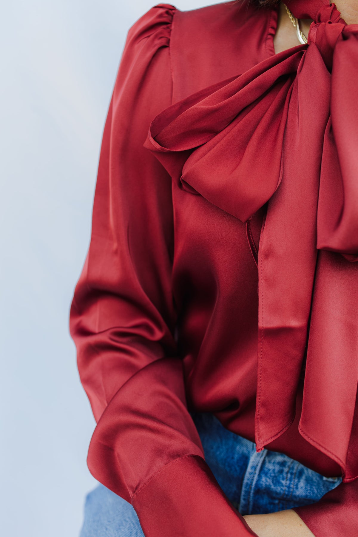 Satin Asymmetrical Top