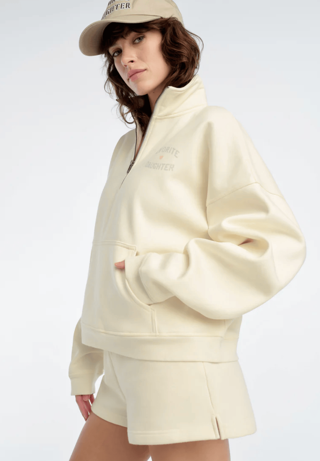 Favorite Daughter Half Zip Sweatshirt