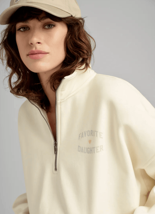 Favorite Daughter Half Zip Sweatshirt