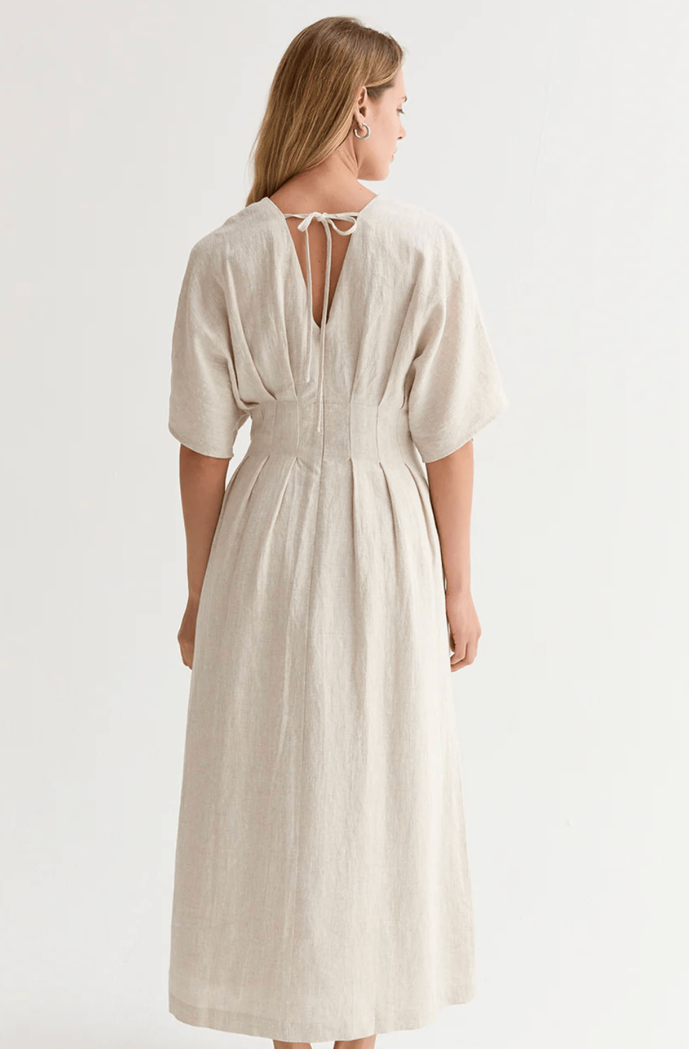 Amiee Pleated Midi Dress