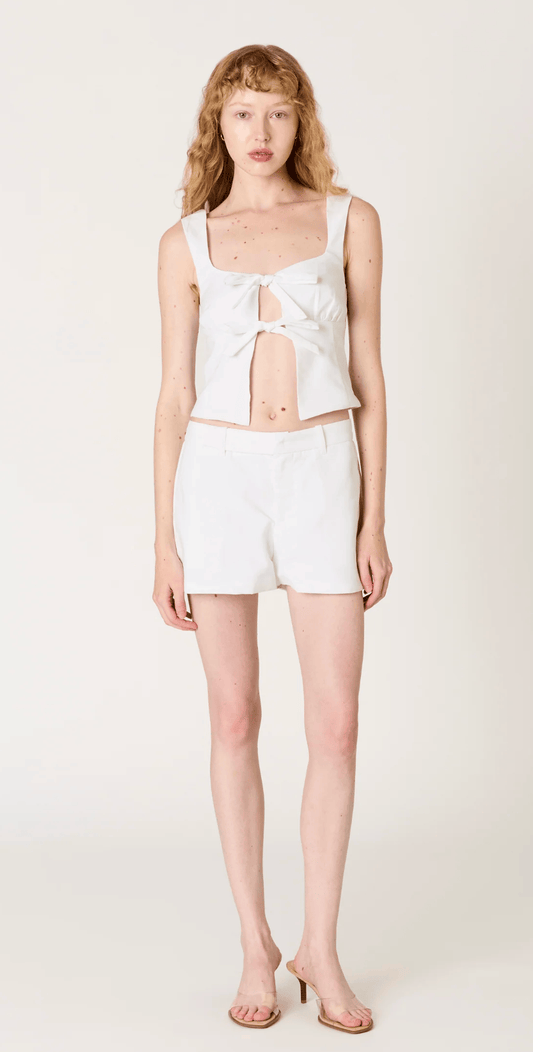 White Micro Short