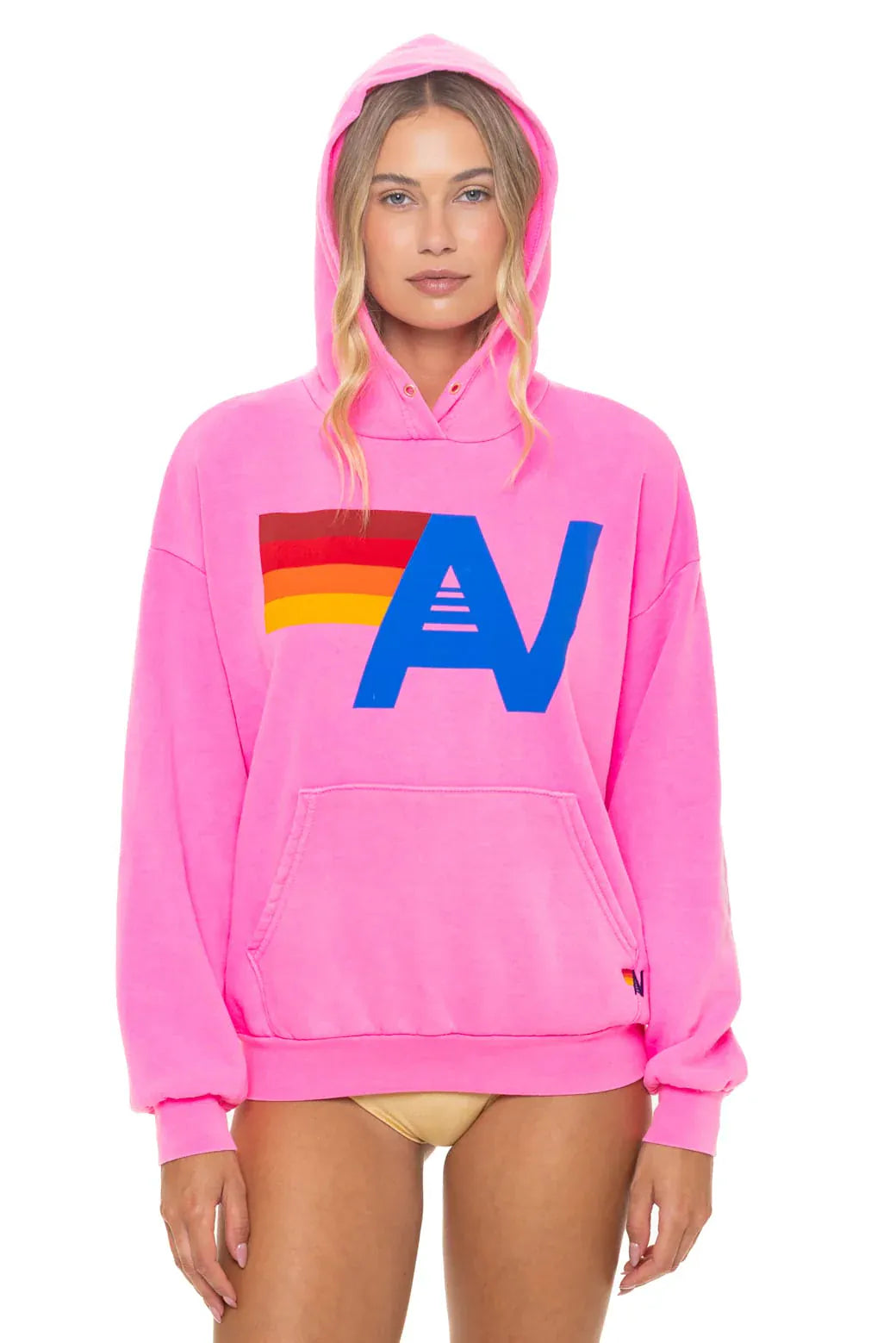 AV Logo Pullover Neon Pink