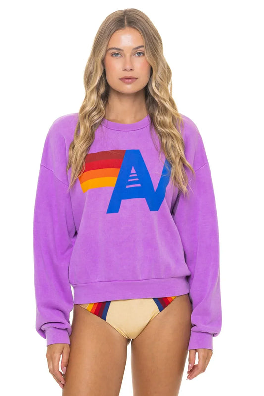 Neon Purple Logo Crewneck