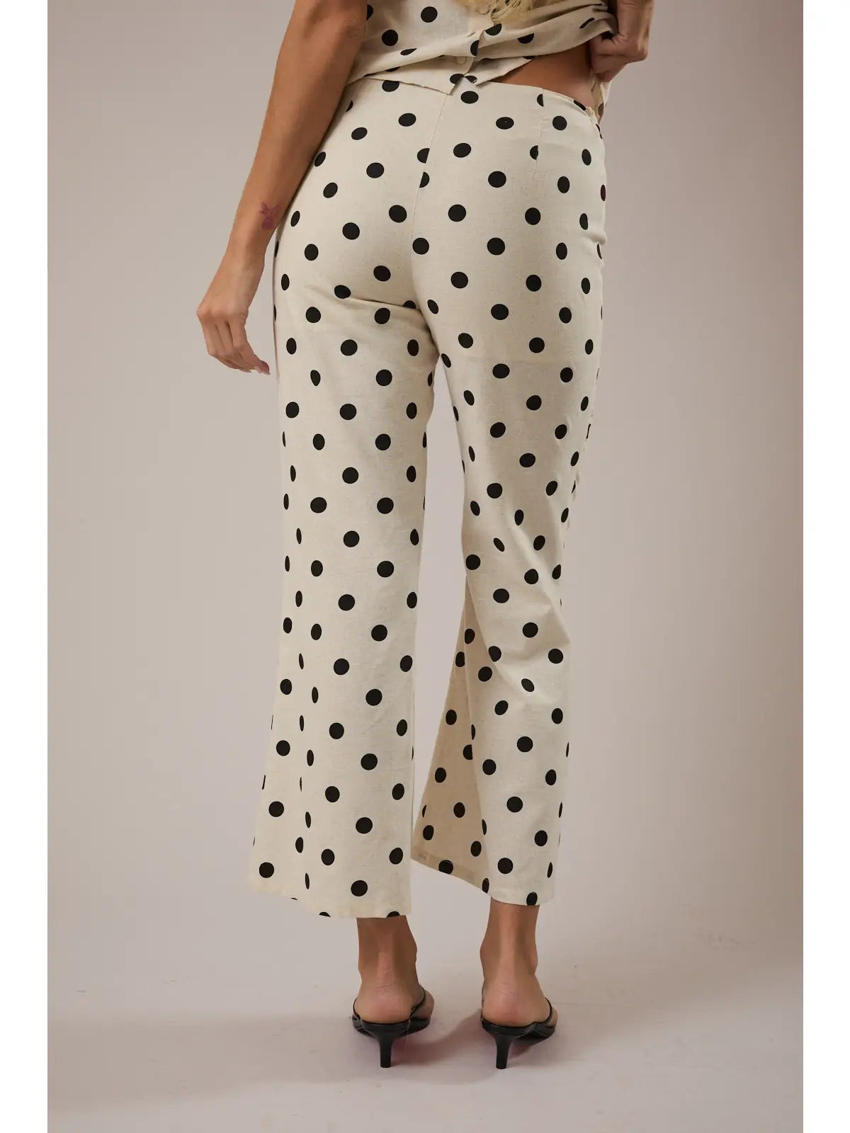 Polka Dot Linen Pant