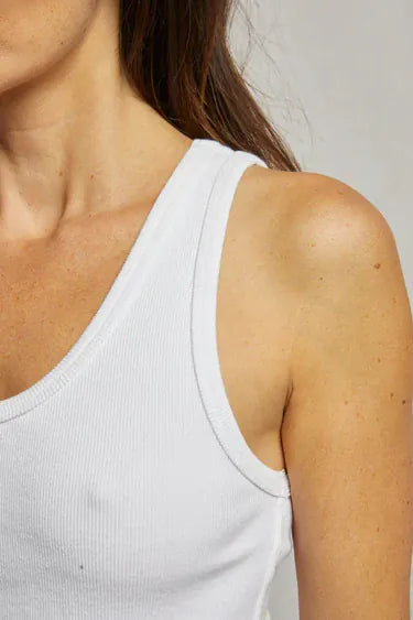 White Blondie Tank