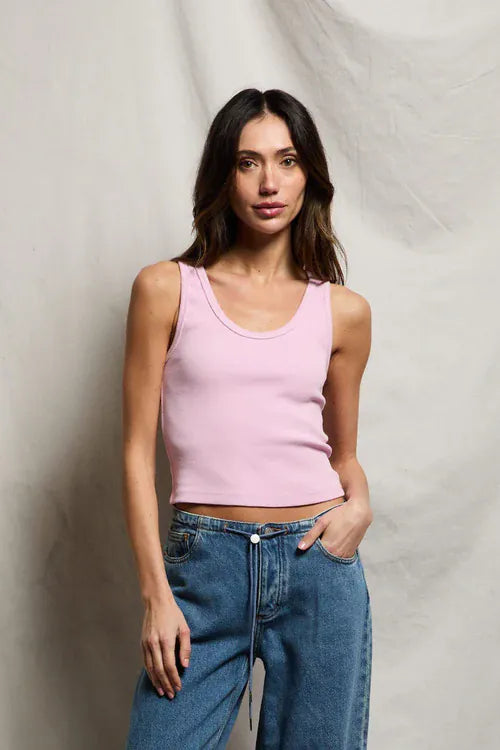 Sugar Pink Blondie Tank