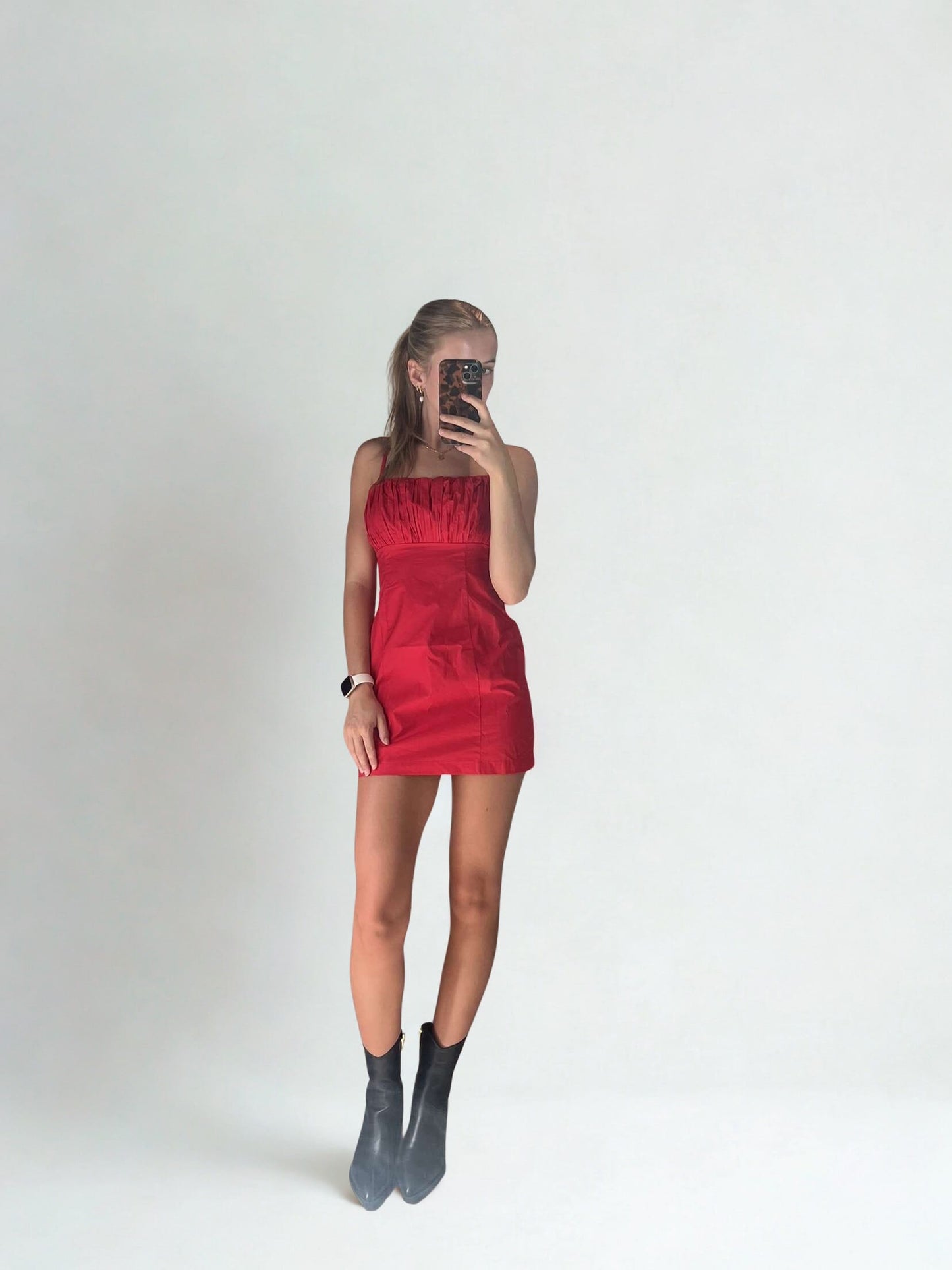 Ruffle Pleated Mini