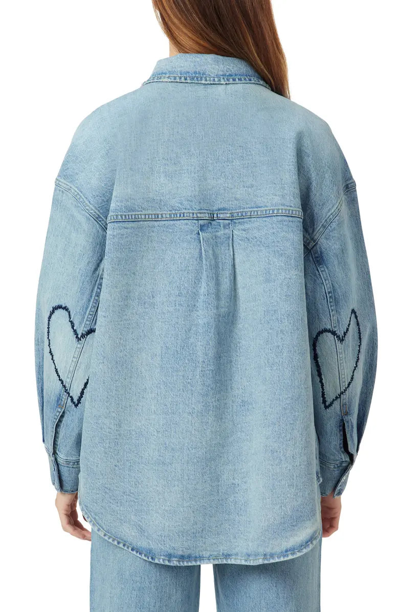 Hearted Shirt Jacket