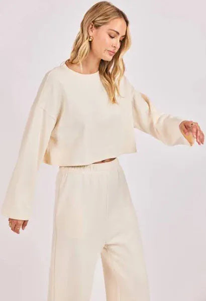 Relax Stay Crewneck Knit Top
