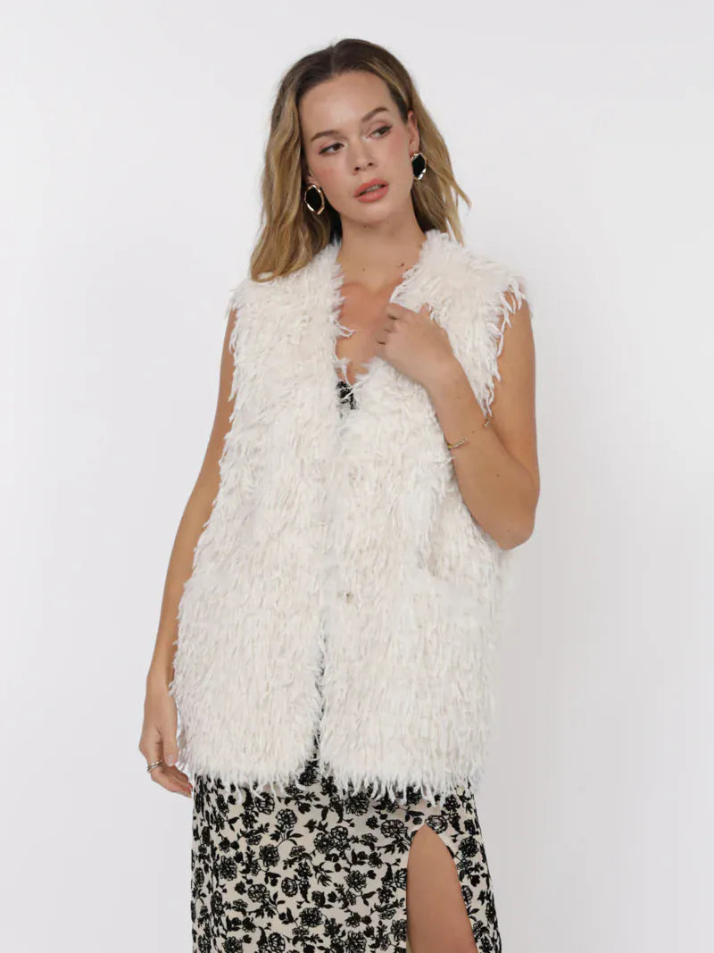 Trailblazer Fringe Fur Vest