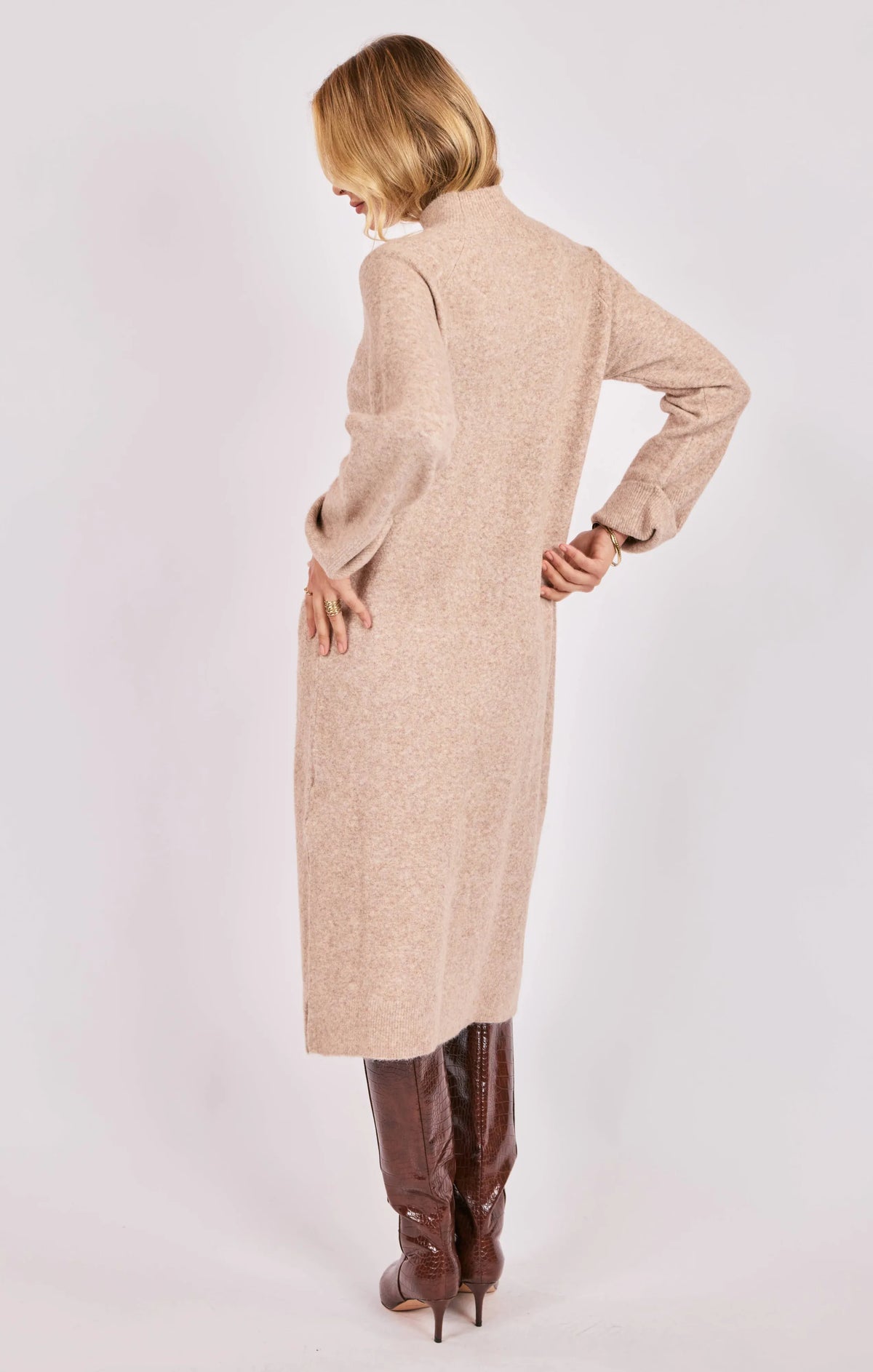 Hadley Turtleneck Knit Midi Dress