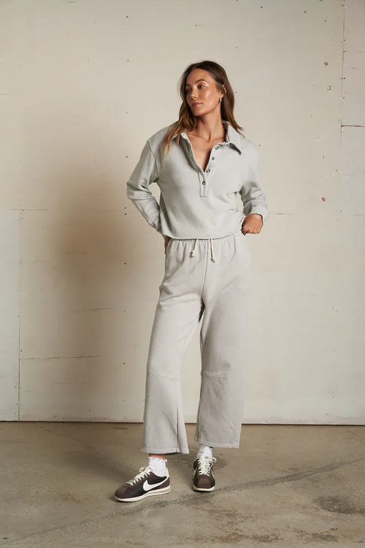 Fleece Collared Sweatshirt
