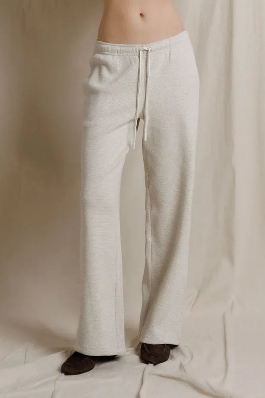 Waffle Wideleg Pant